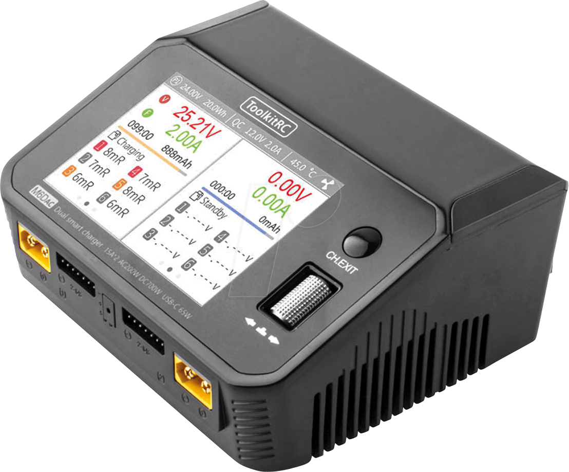 TKRC M6DAC - Ladegerät für Akkupacks M6DAC, für 1-6s, max. 15 A, 700 W