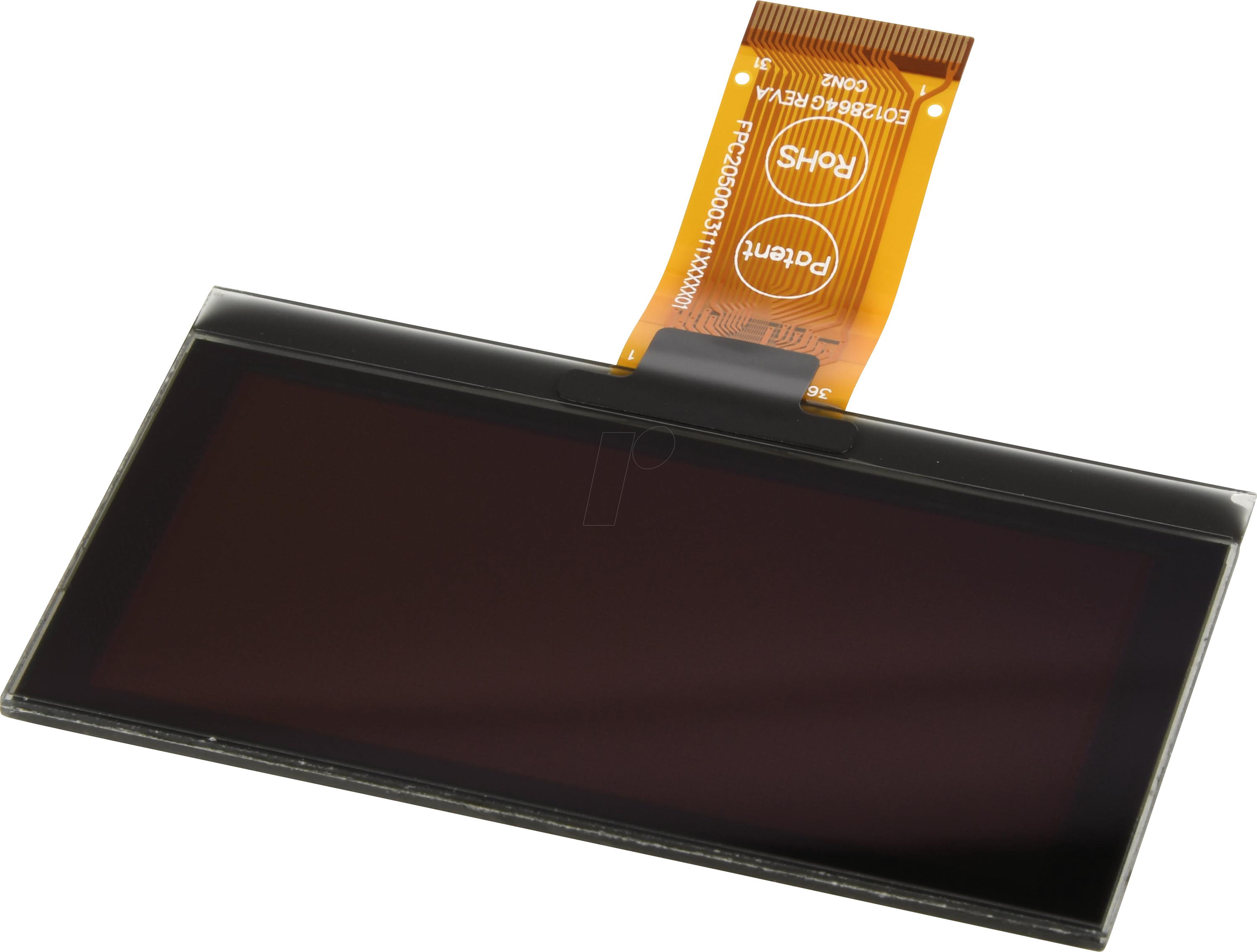 DEP128064R-Y - OLED, 128x64 px, gelb/schw., 2,7inch