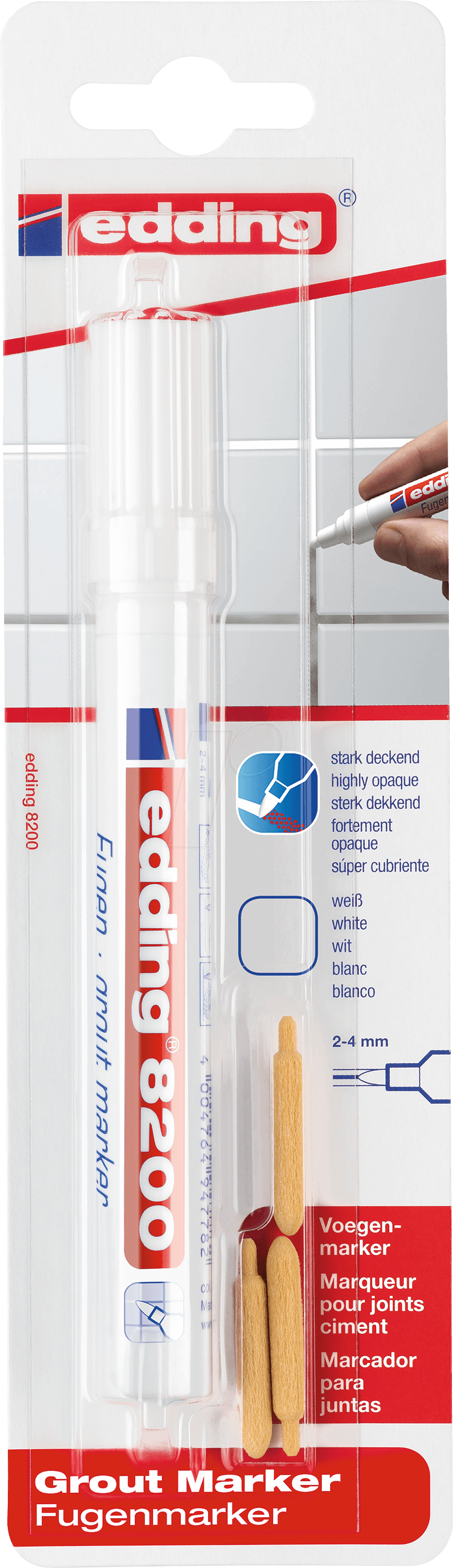 EDDING 8200WS - Fugenmarker weiß