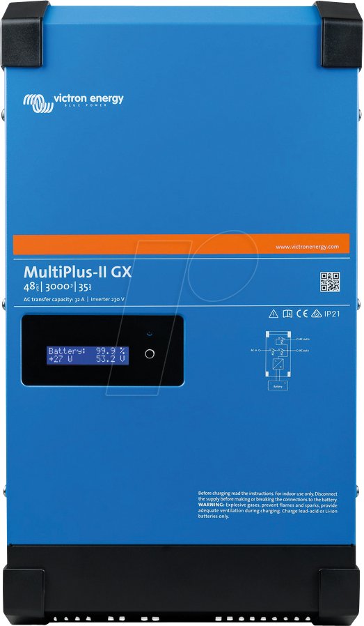 VE PMP482306000 - Wechselrichter MultiPlus-II 48/3000/35-32 GX