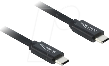 DELOCK 81707 - Sync- & Ladekabel, USB-C > USB-C, 40 Gbps, 240 W, 2 m