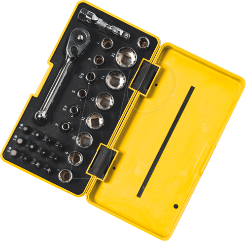 Thumbnail - CK T4654 - Steckschlüsselsatz, Multi, 1/4'', 28 -teilig