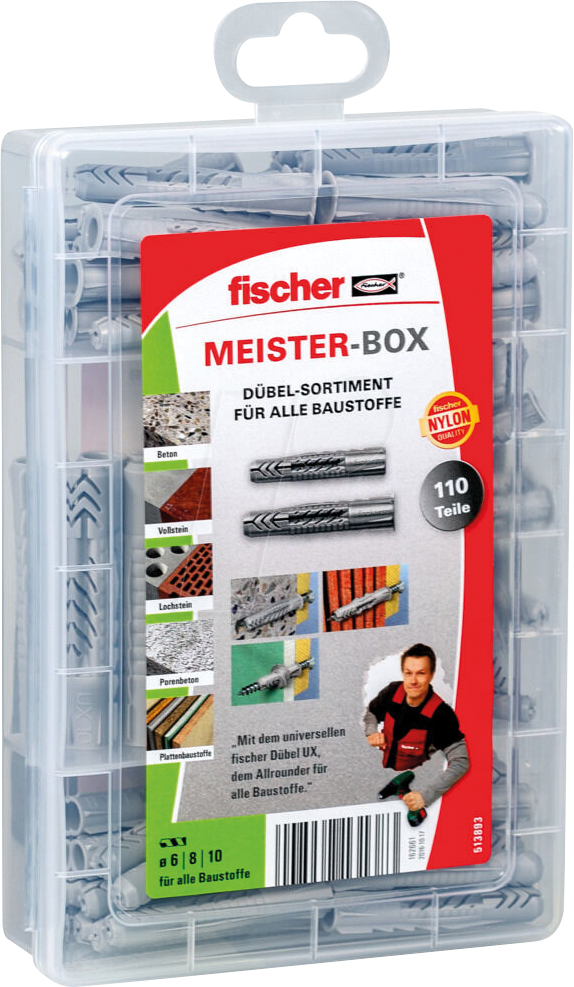 Thumbnail - FD 513893 - Meister-Box Universaldübel UX/UX-R, 110-teilig