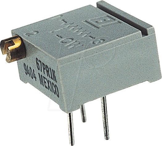 64P-50 - Präzisionspotentiometer, 25 Gänge, liegend, 50 Ohm