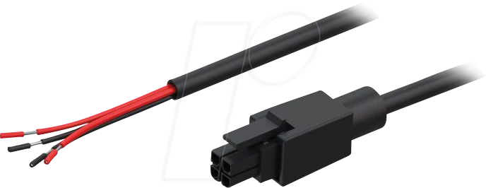 TEL PR2PL15B - 4-Pin Netzkabel, offene Enden