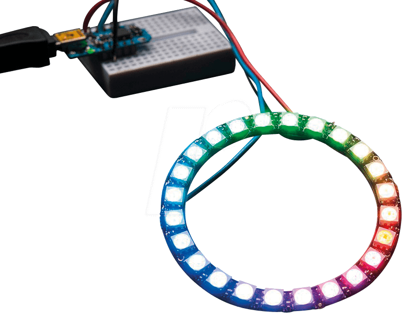 DEBO LED NP24 - Entwicklerboards - NeoPixel-Ring mit 24 WS2812 RGB-LEDs