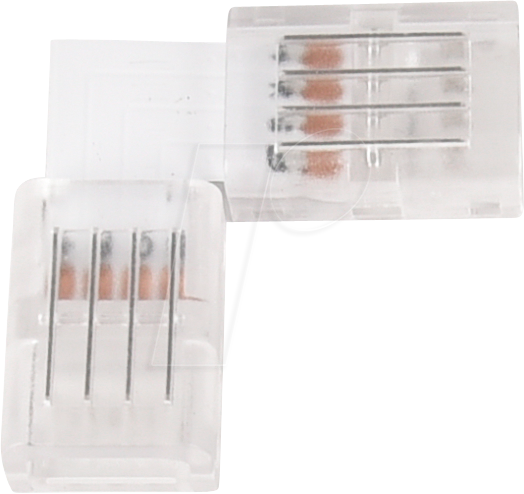 ELED 900202 - LED-Streifen Verbinder, L-förmig, 4 polig, für 10 mm RGB LED-Str