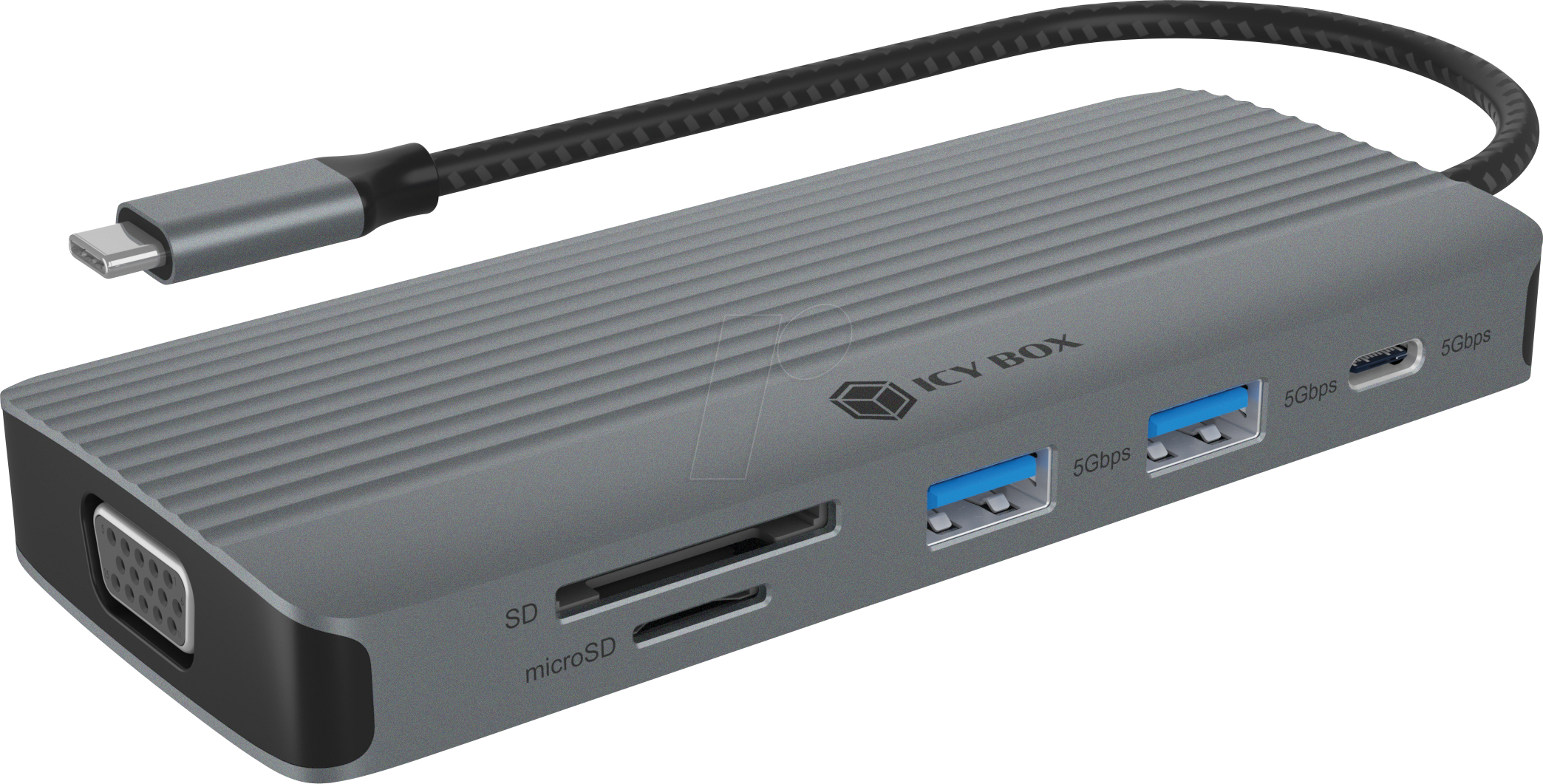 ICY IB-DK4040AC - Dockingstation/Port Replicator, USB Type-C, Laptop