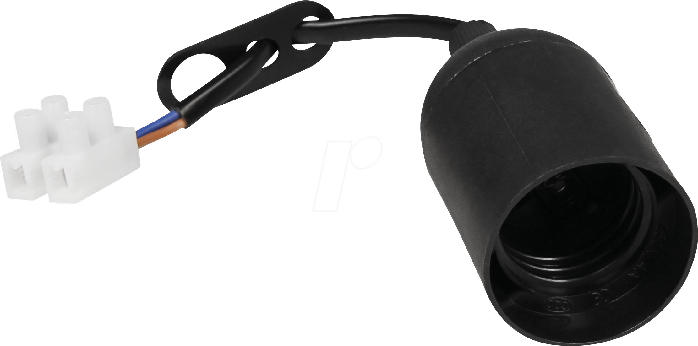 Thumbnail - MCS-1451678 - Renovierfassung E27, schwarz, 11cm Kabel