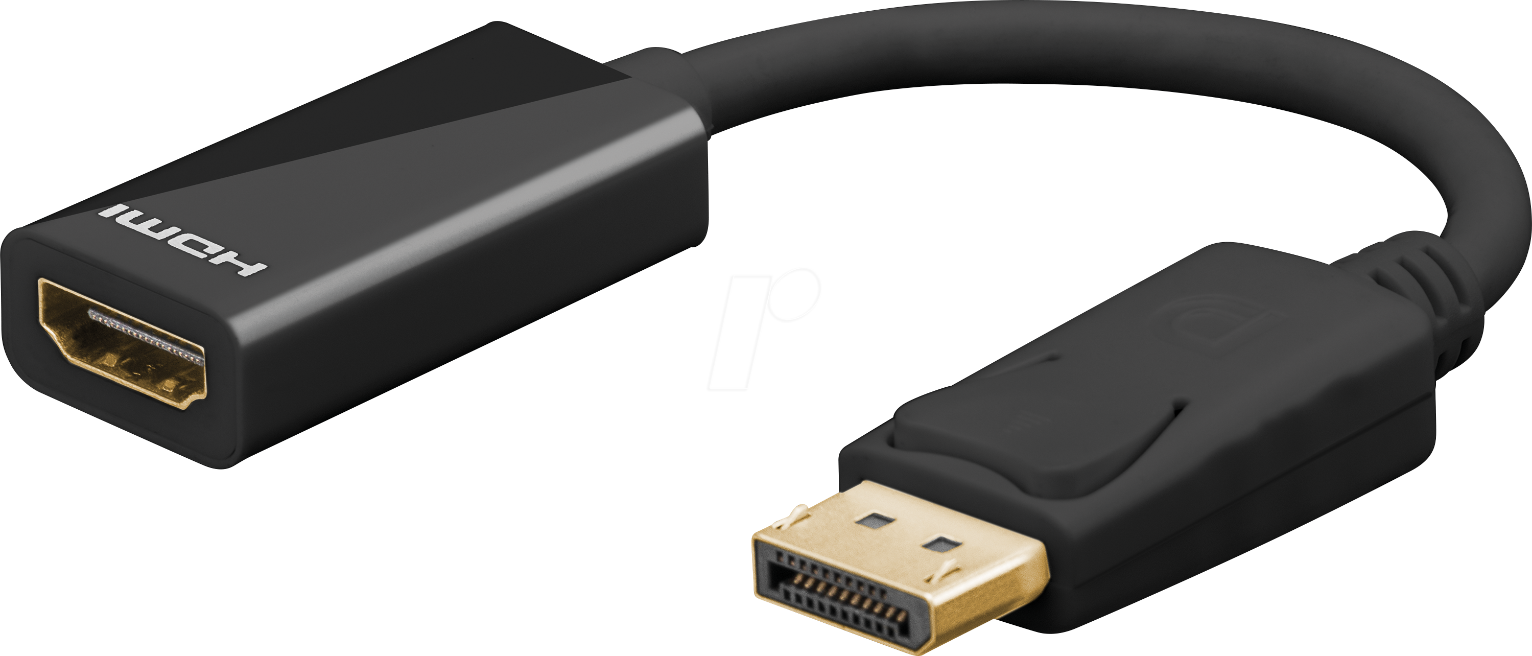 GOOBAY 75270 - DisplayPort Adapter, DP Stecker auf HDMI-Buchse, 8K@60Hz, 0.1 m