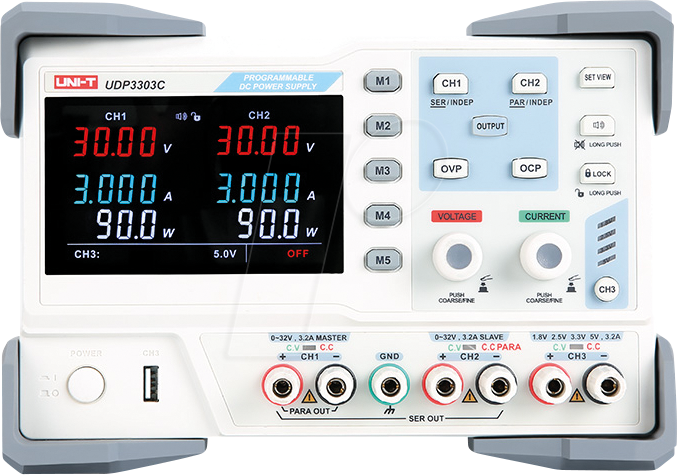 UT DP3303C - Labornetzgerät DP3303C, 0-30 V, 0-3 A, 195 W, 3 Kanal