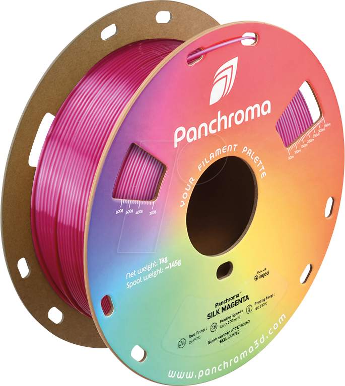 POLYMAKER CA3010 - Filament, Panchroma PLA, Silk Magenta, 1,75 mm, 1 kg