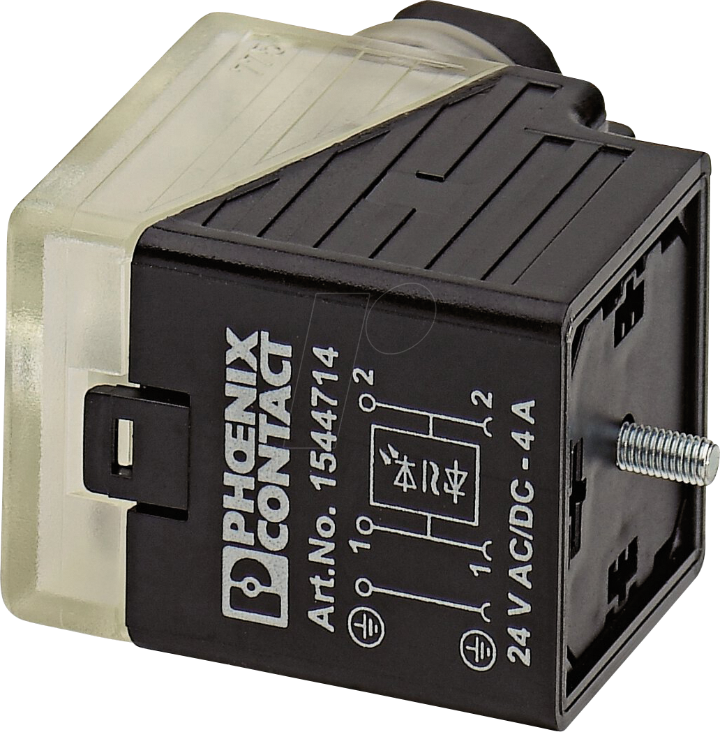 PHOE 1544714 - Ventilstecker, 3-pol, Gewindeart Kopf A, 24 V