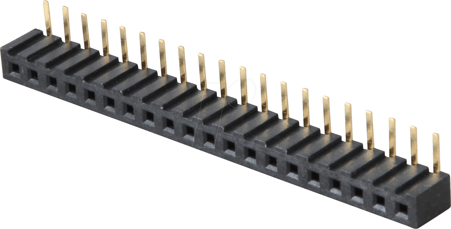 BL 1X20W 2,00 - 20pol. Buchsenleiste, gewinkelt, RM 2,00