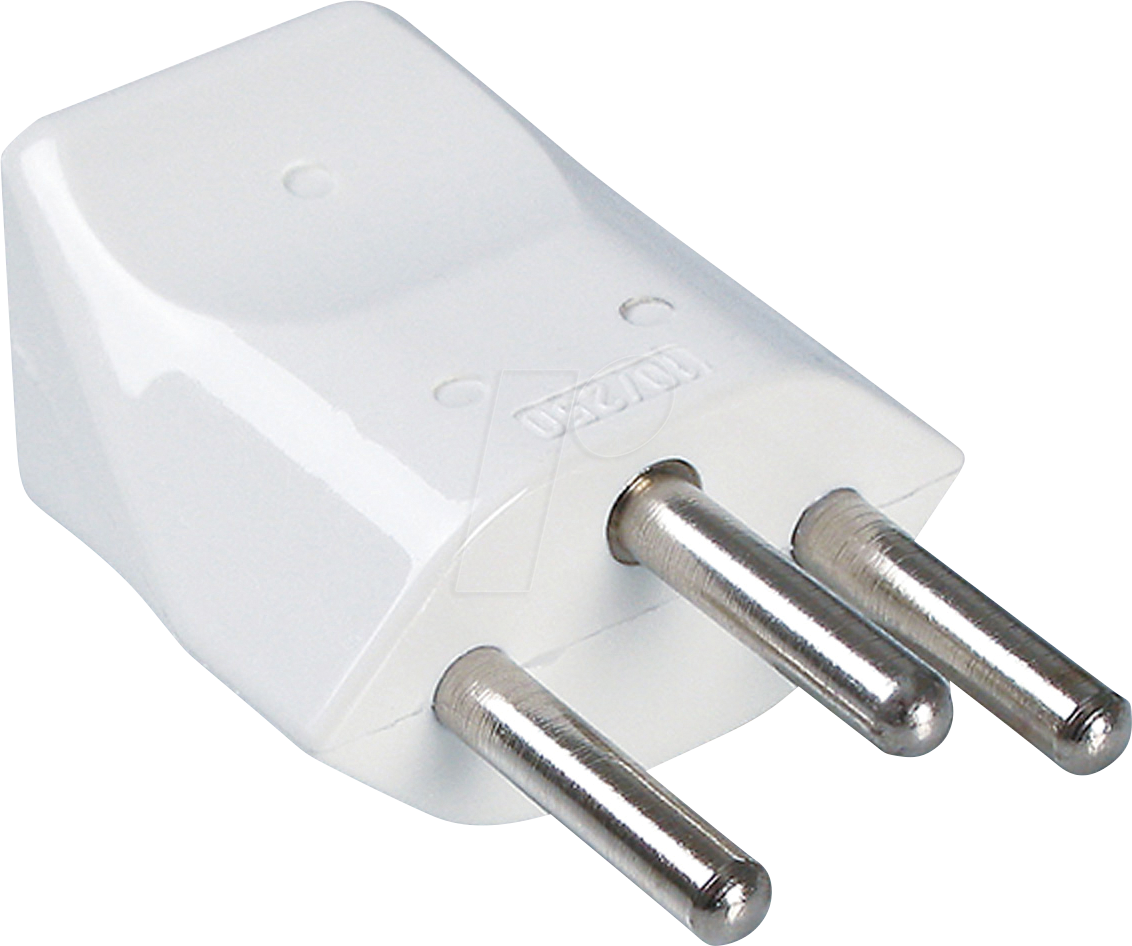 BACH 910.275 - Schutzkontaktstecker Typ J - SEV 1011 T12, weiß
