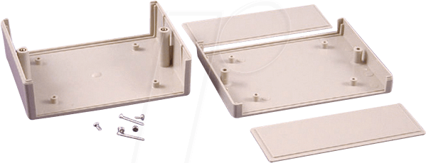 RM2055M - Kunststoffgehäuse, Serie RM, 140 x 190 x 50 mm, grau