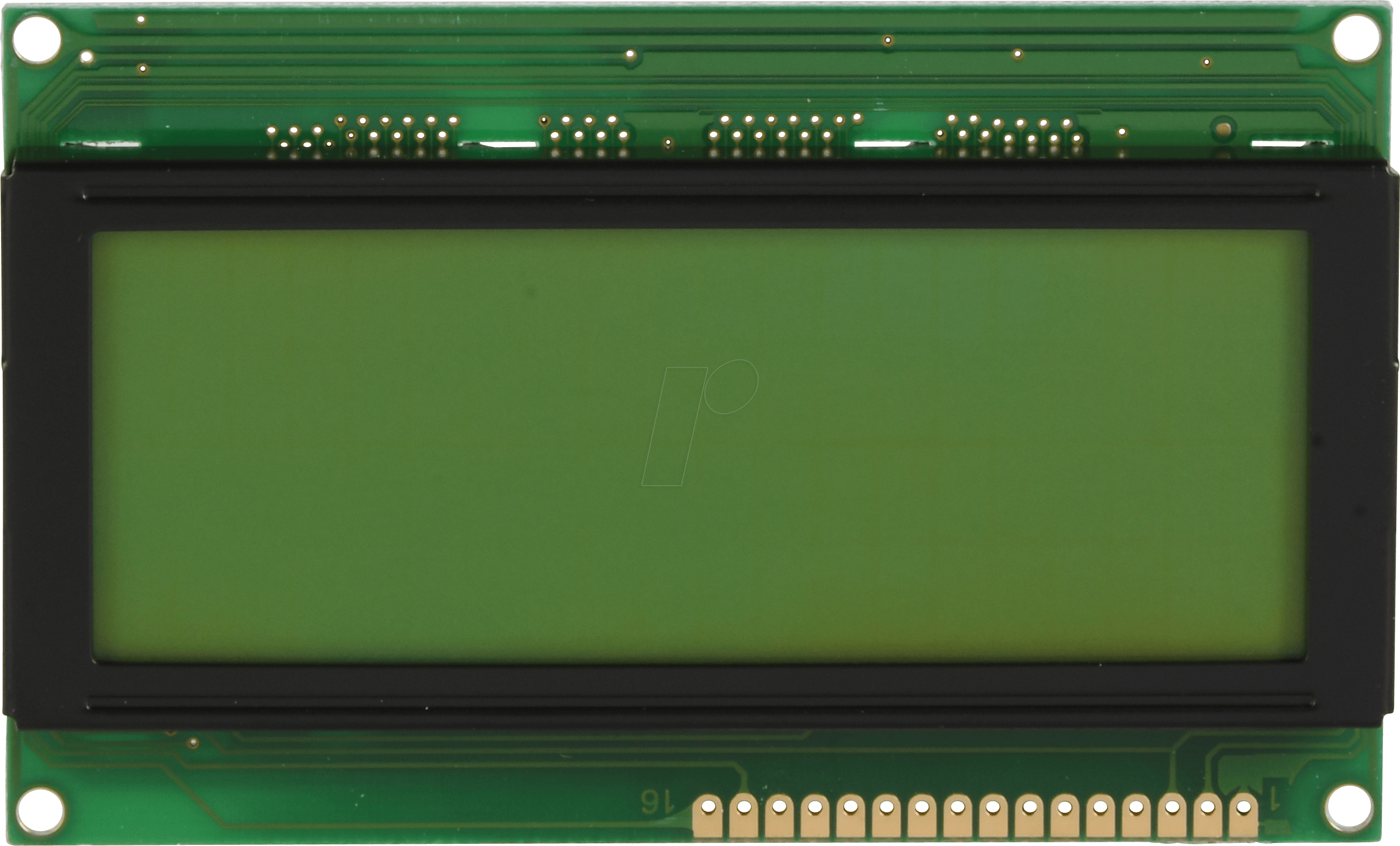 LCD-PM 4X20-6 A - LCD-Modul, 4x20, H:6,4mm, ge/gn, m.Bel.