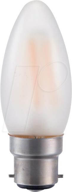 SCHI LX024061301 - LED-Lampe Ba22d, 4 W, 380 lm, 2500 K, Frost, Filament, dimmbar