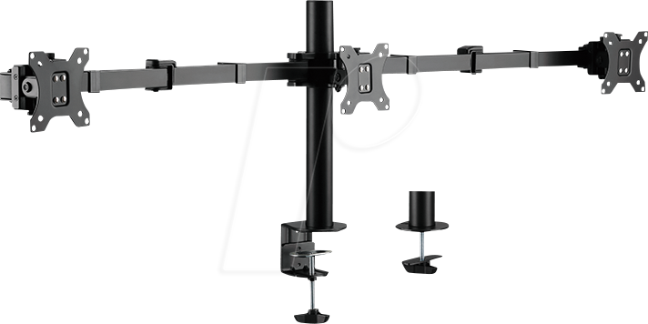 LOGILINK BP0107 - Monitor Halter, 3 Displays, 17'' - 27'', 380 mm, Tischmontage