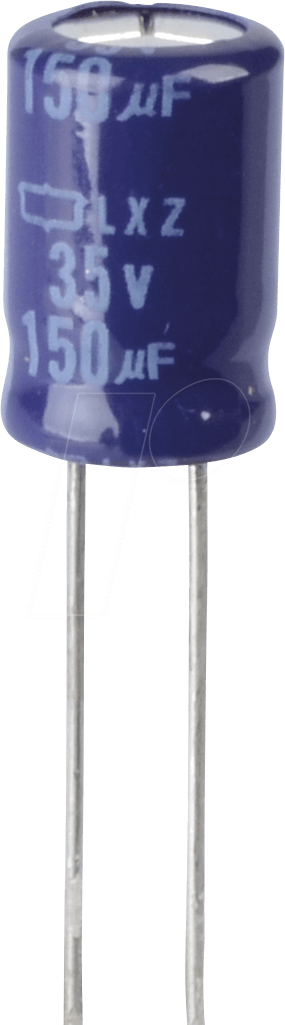 Thumbnail - RAD LXZ 35/150 - Elko radial, 150 µF, 35 V, 105°, Low ESR, 8 x 12 mm, RM 3,5
