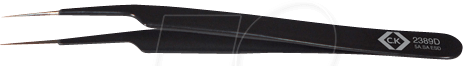 CK T2389D - Pinzette, gerade, spitz, 115 mm, 5A. SA, ESD