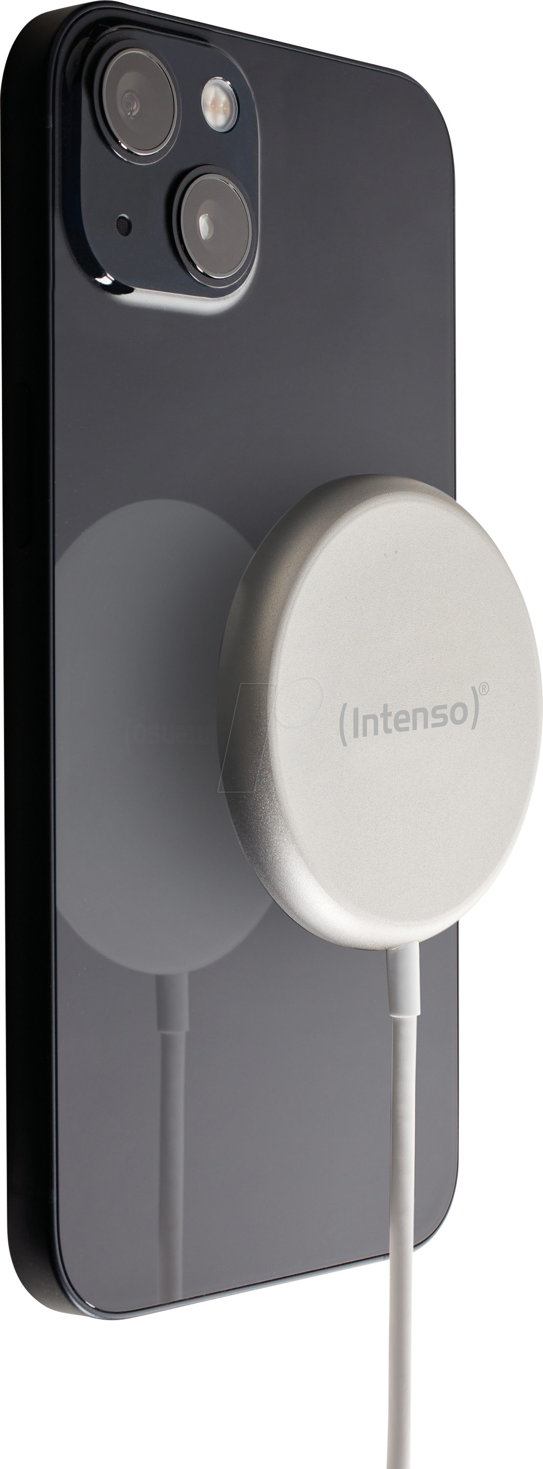 INTENSO 7410712 - QI-Ladegerät MW1, MagSafe, 15 W, weiß