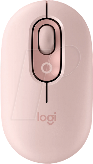 LOGITECH POPMRO - Maus (Mouse), Bluetooth, POP Mouse, rosa