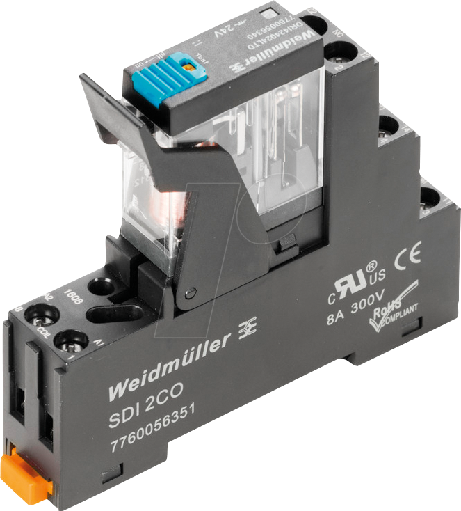 DRI 12VDC 1CO PB - Koppelrelais, 12 V DC, 10 A, 1 Wechsler