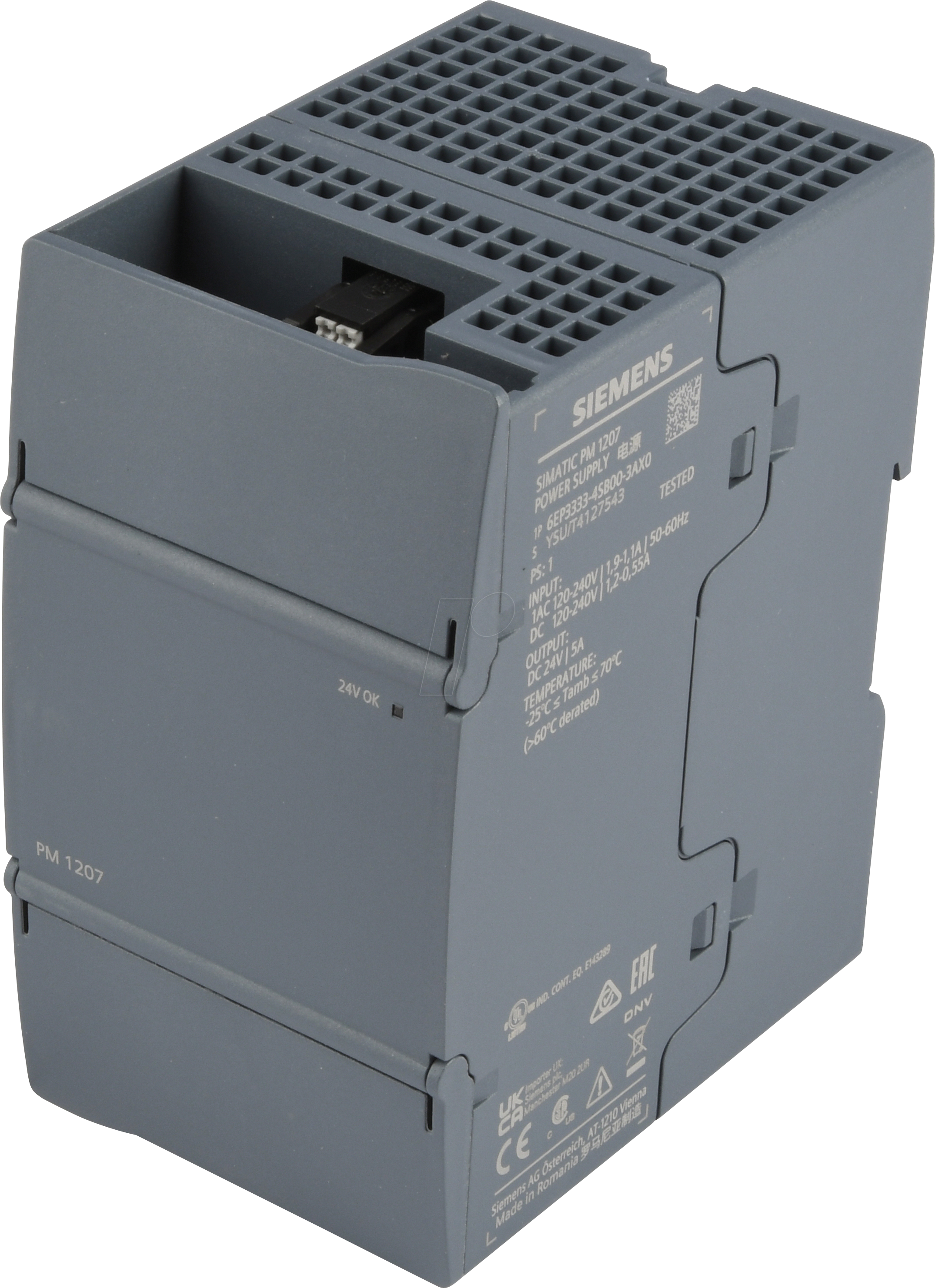 SIMATIC PM 24V5A - SIMATIC PM 1207, 1-phasig oder Gleichspannungseingang, DC 24 V/5