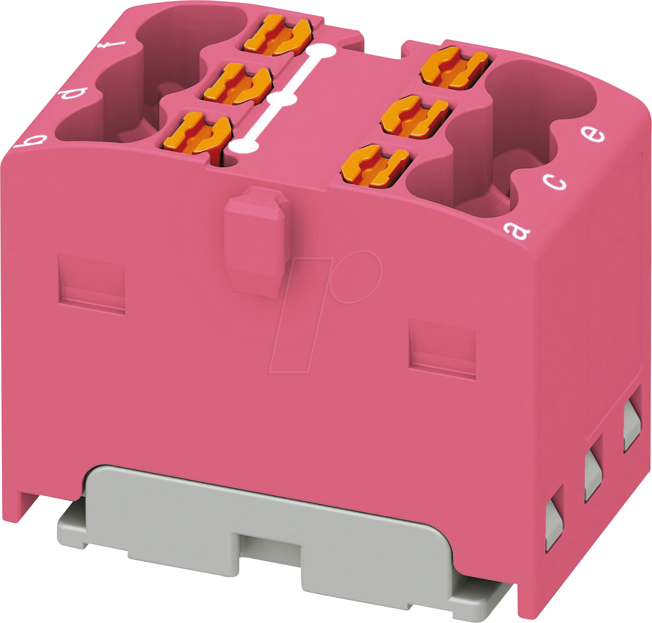 PHOE 3002787 - Verteilerblock PTFIX, 6X1,5, pink