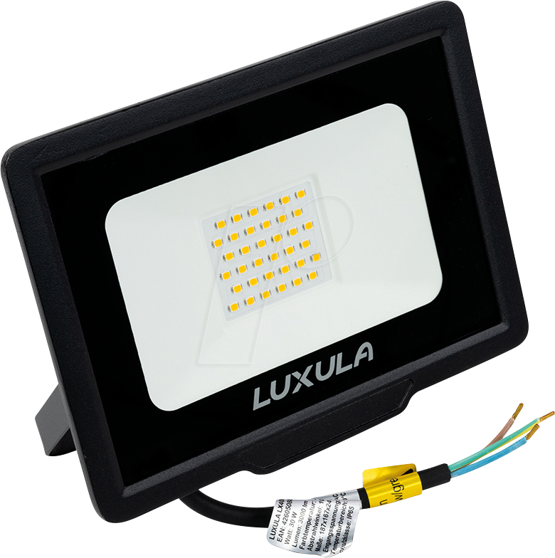 Thumbnail - LUXULA LX400102 - LED-Flutlicht, 30 W, 3000 K, 3000 lm, IP65