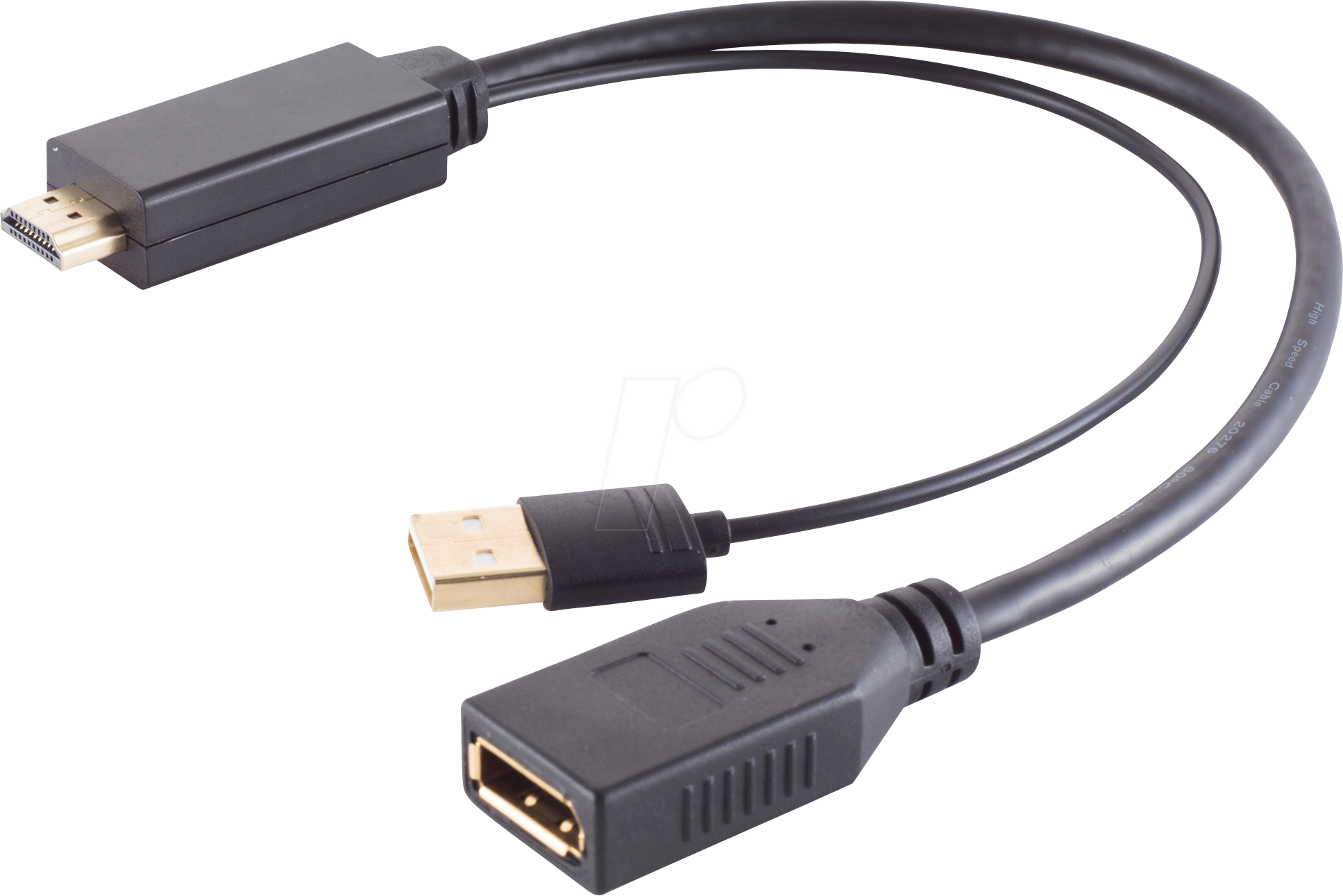 SHVP BS10-01010 - HDMI Adapter, HDMI-A Stecker > DisplayPort Buchse, 30cm