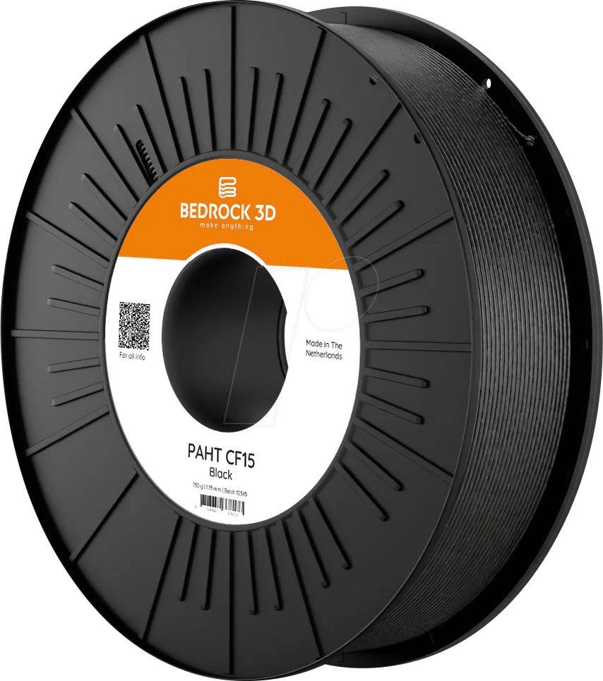 BEDROCK 3D 24283 - Filament, PAHT CF15, 1,75 mm, 750 g