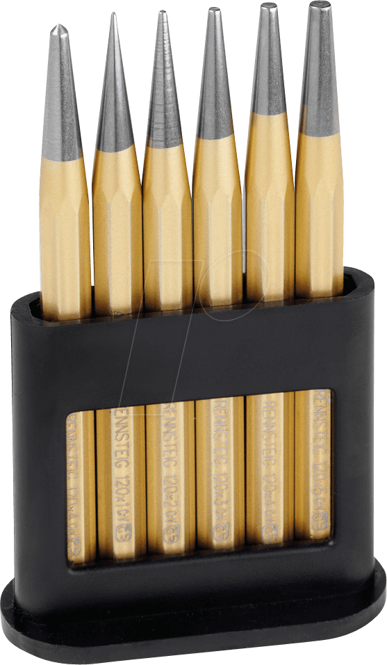 RENN 424 120 - Durchtreibersatz, 1 - 5 mm, 5 -teilig