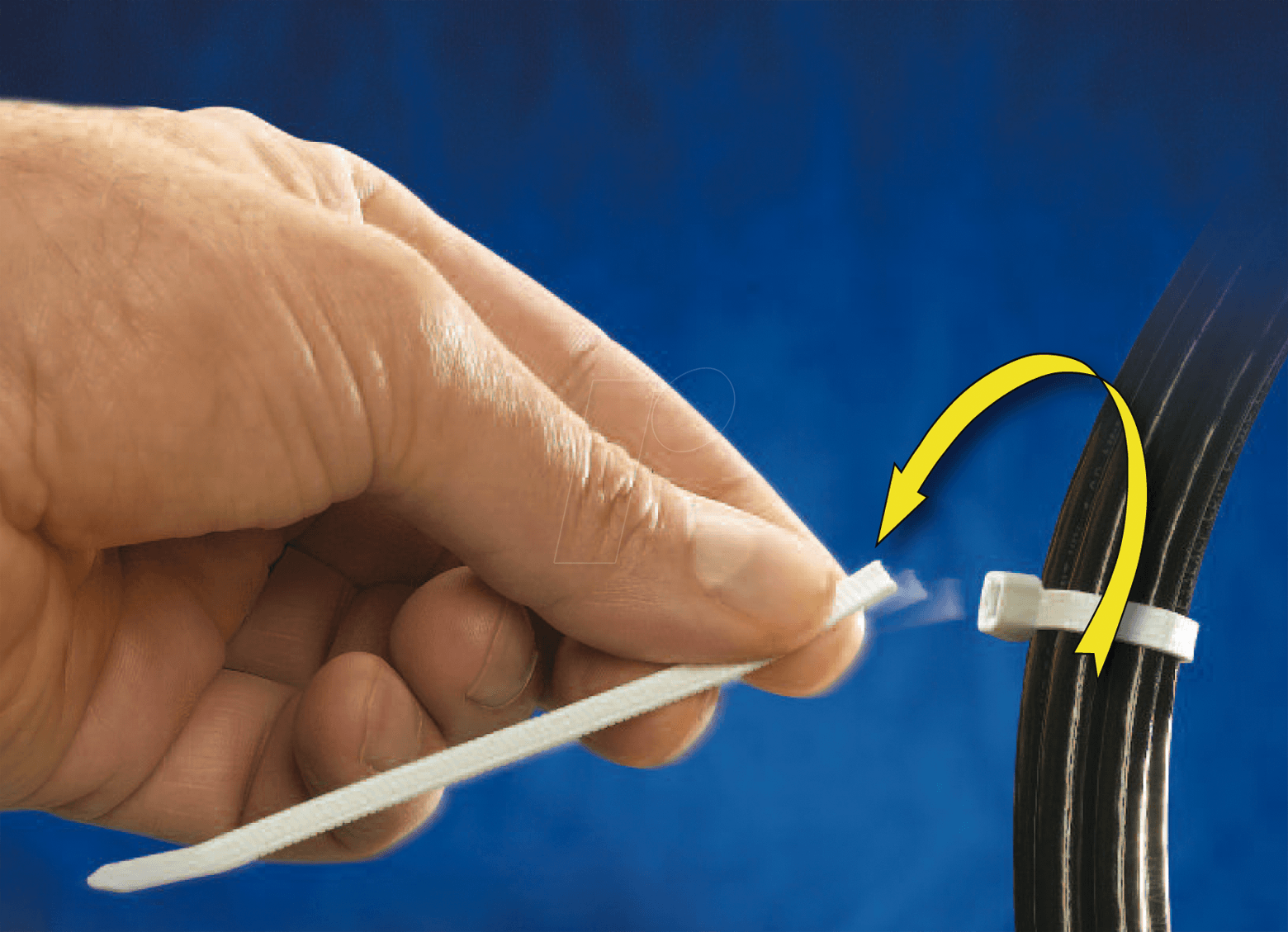 KAB-TWIST 358-N - Kabelbinder, abreißbar, 358 mm, natur, 50er-Pack