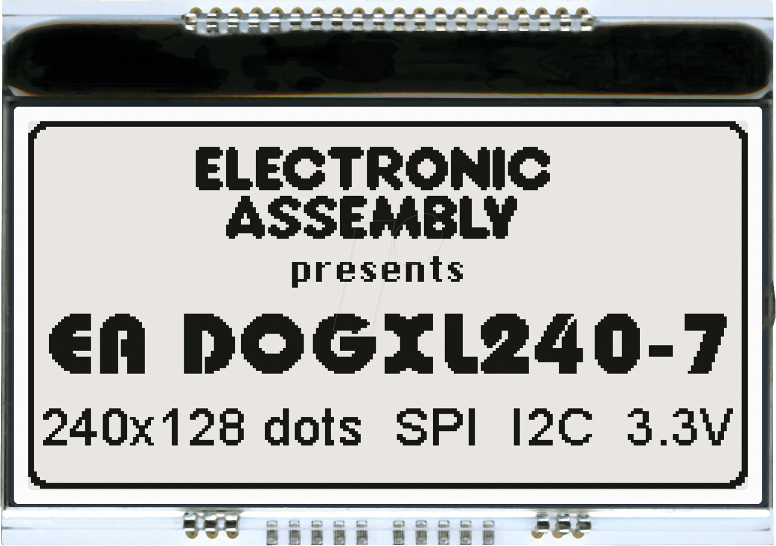 EA DOGXL240W-7 - Grafikmodul mit Display-RAM, 84 x 42,9 mm, 240 x 128 Dots, weiß