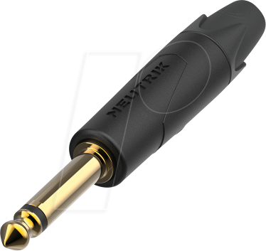 NEUTRIK NP2XX-AU - Klinkenstecker 2-polig, 6,35 mm, schwarz