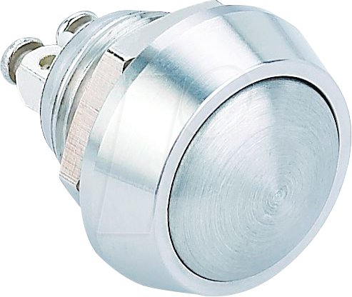 VS GQ12B-10S - Drucktaster, Ø 17,5/12 mm, 2A-36 VDC, Edelstahl