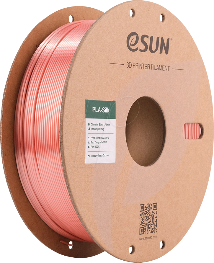 ESUN 72204294 - Filament, PLA-Silk, 1,75 mm, roségold, 1 kg
