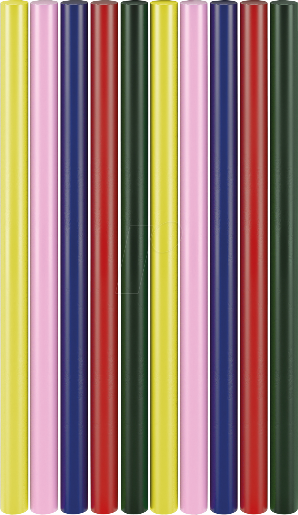 GOOBAY 77856 - Klebesticks Color Ø 11 mm, 5 Farben/2 Stk pro Farbe, Länge 200 m