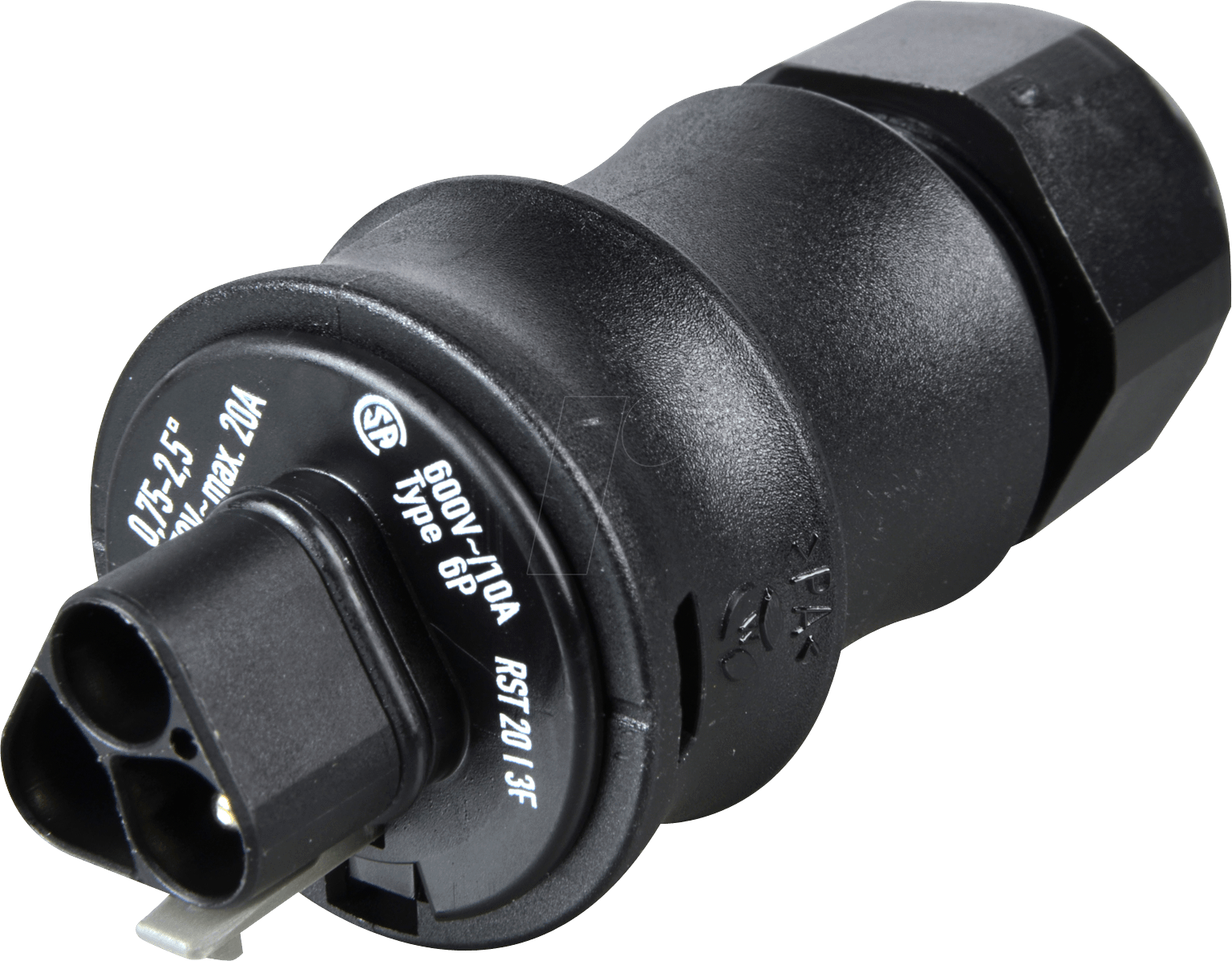 RST20I3 KS1 G - Steckerteil mit Kabelverschraubung 6-10mm, Federkraftanschluss