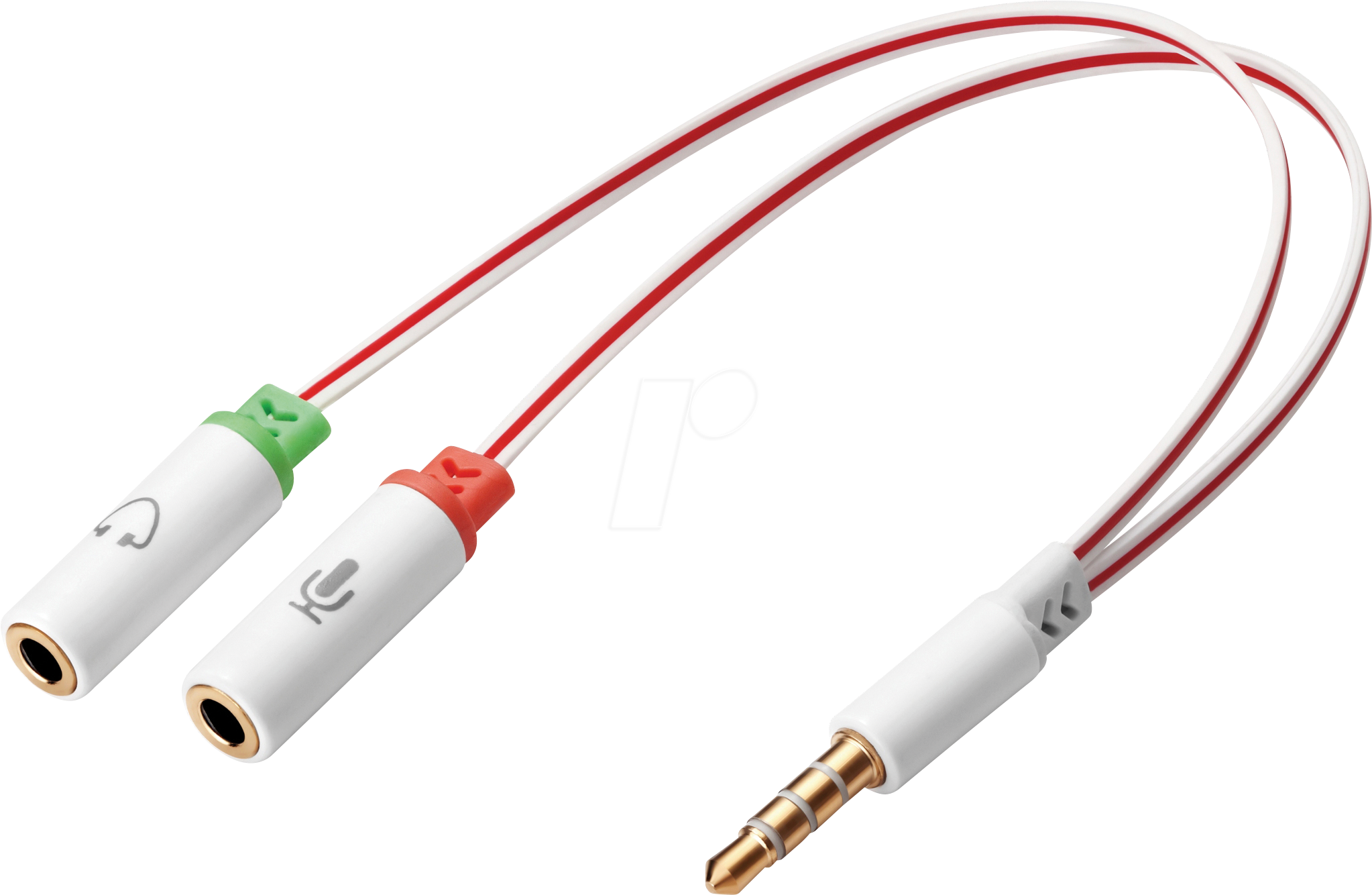 SANDBERG 508-59 - 3,5mm Klinke Adapter, 1x Stecker / 2x Buchse