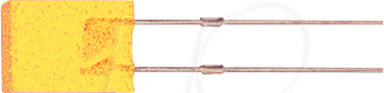 KBT L-113YDT - LED, rechteckig, 2x5 mm, bedrahtet, gelb, 4 mcd, 110°