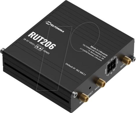 TELTONIKA RUT206 - Industrial LTE Cat 4 Router, WLAN, 4G / 3G / 2G, Dual SIM