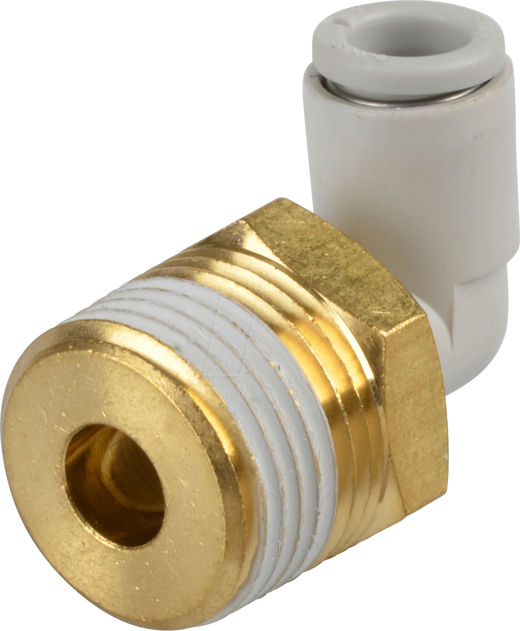 KQ2L06-03AS - Steckverschraubung, gewinkelt, schwenkbar, R3/8 Ø 6 mm