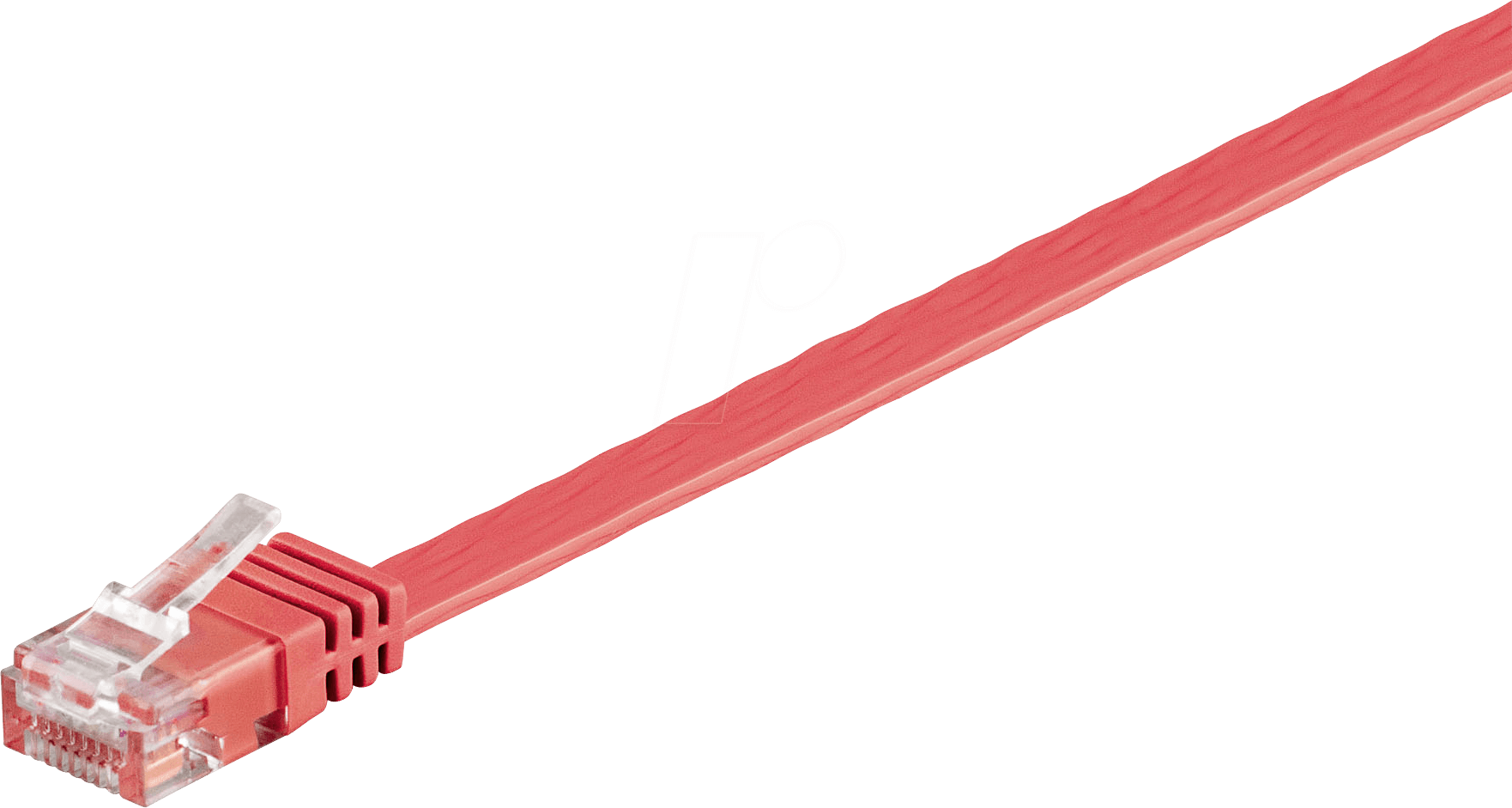 GOOBAY 96400 - Cat.6 Flachkabel rot 1 m