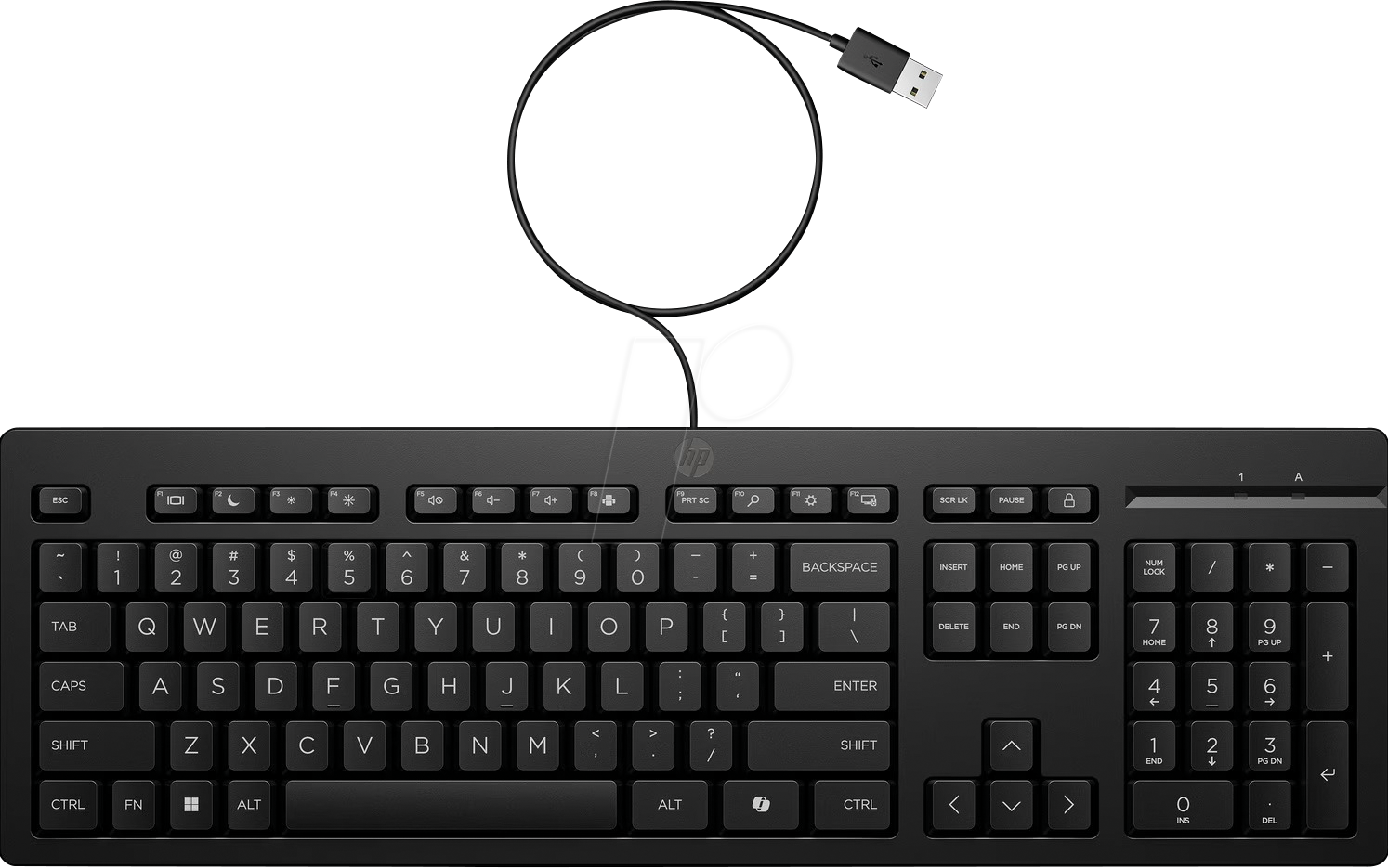 HP AY2Y7AA - Tastatur, USB, schwarz, QWERTZ