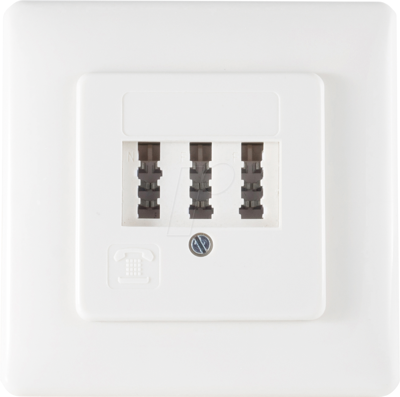 Thumbnail - SHVP BS74051W - Telefon-Anschlußdose, TAE NF/F, weiß, UP