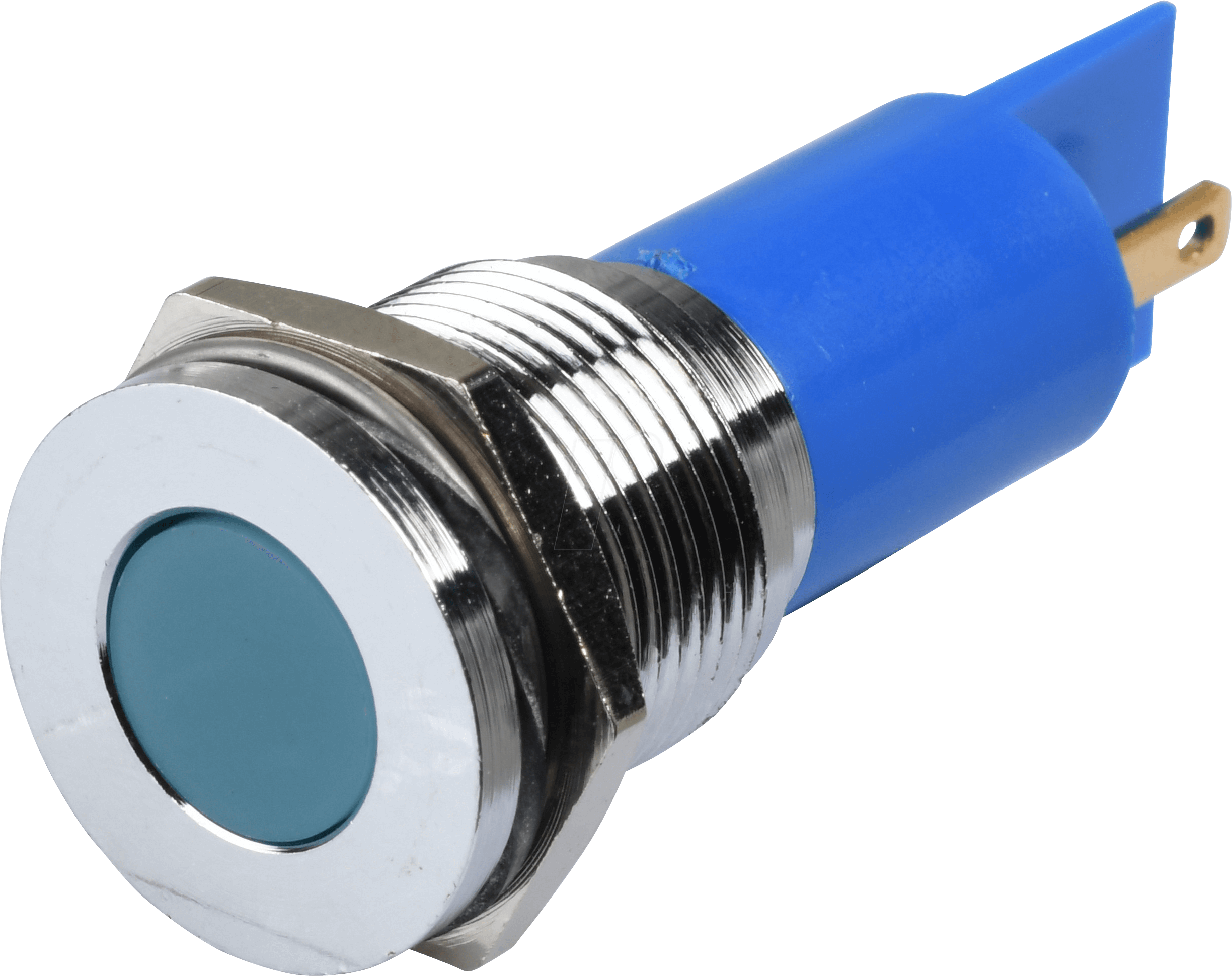 APM Q16F1C B220E - LED-Signalleuchte, blau, 220 V, Ø 16 mm, bündig, FASTON