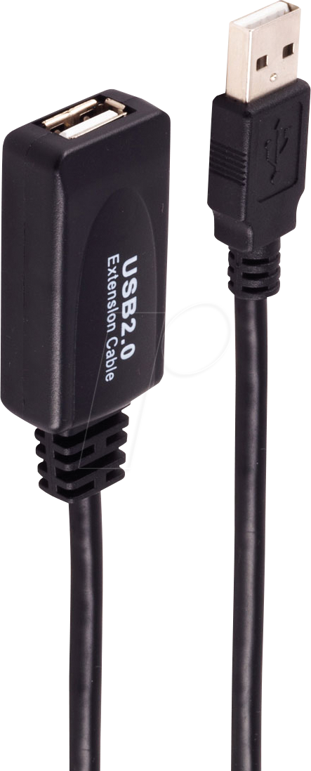 SHVP BS13-26095 - Aktives USB 2.0-Kabel, A-Stecker > A-Buchse, 20 m